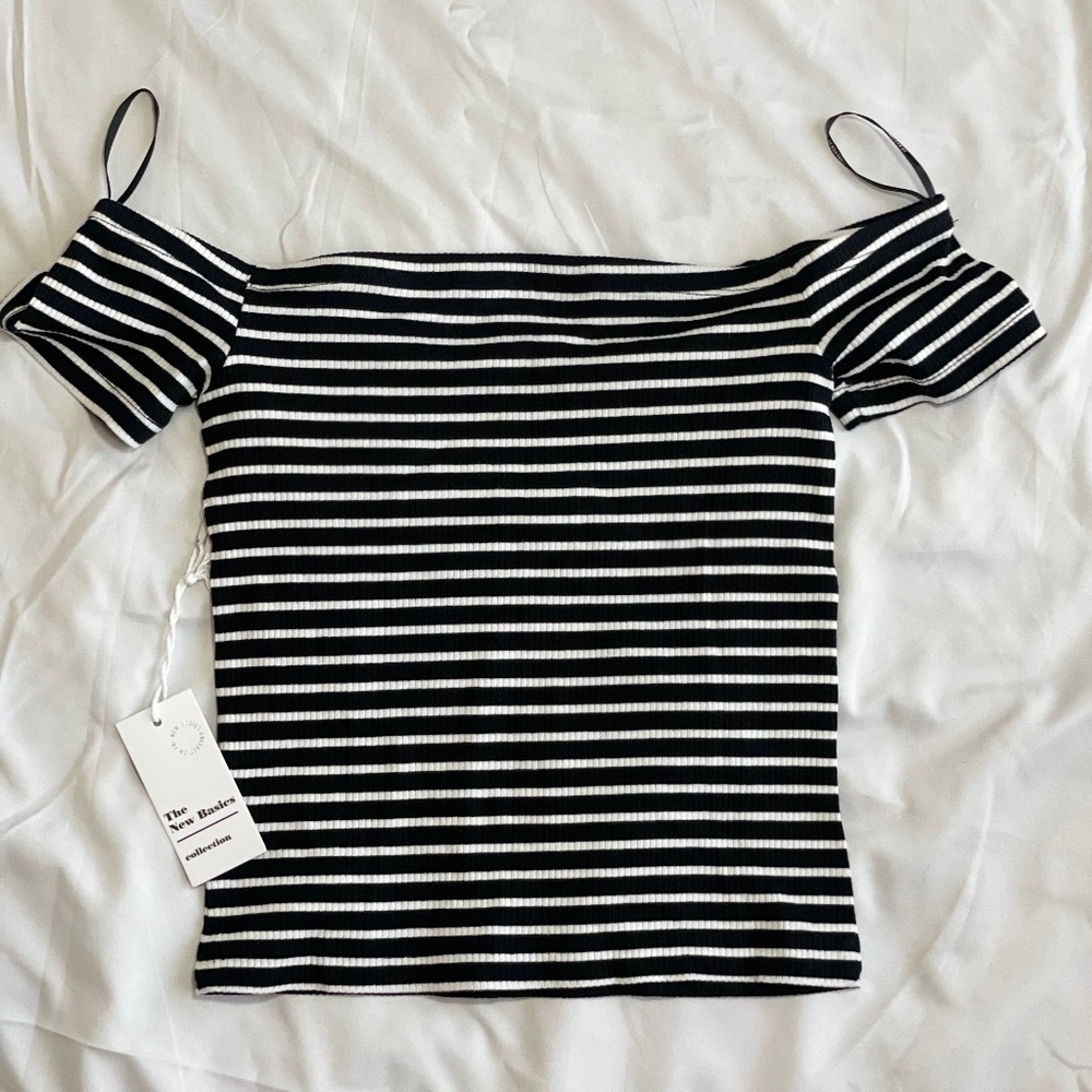 Striped Off-Shoulder Top